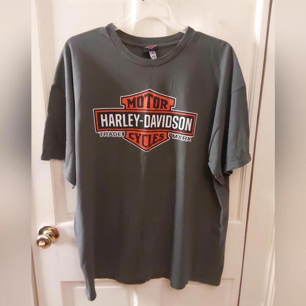Harley Davidson tshirt gray mens 2XL - Picture 7 of 8